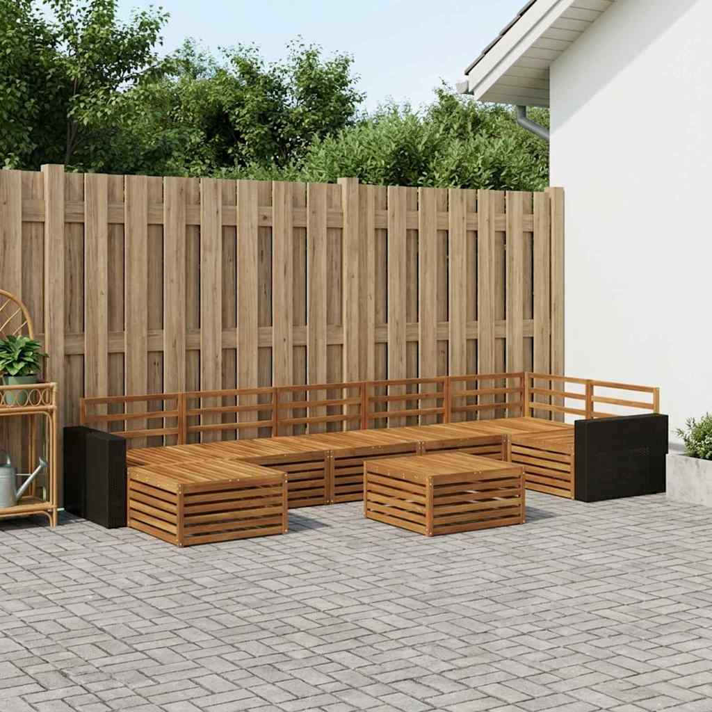 Ensemble de canapés d'extérieur 8 pcs Naturel - XIOS
