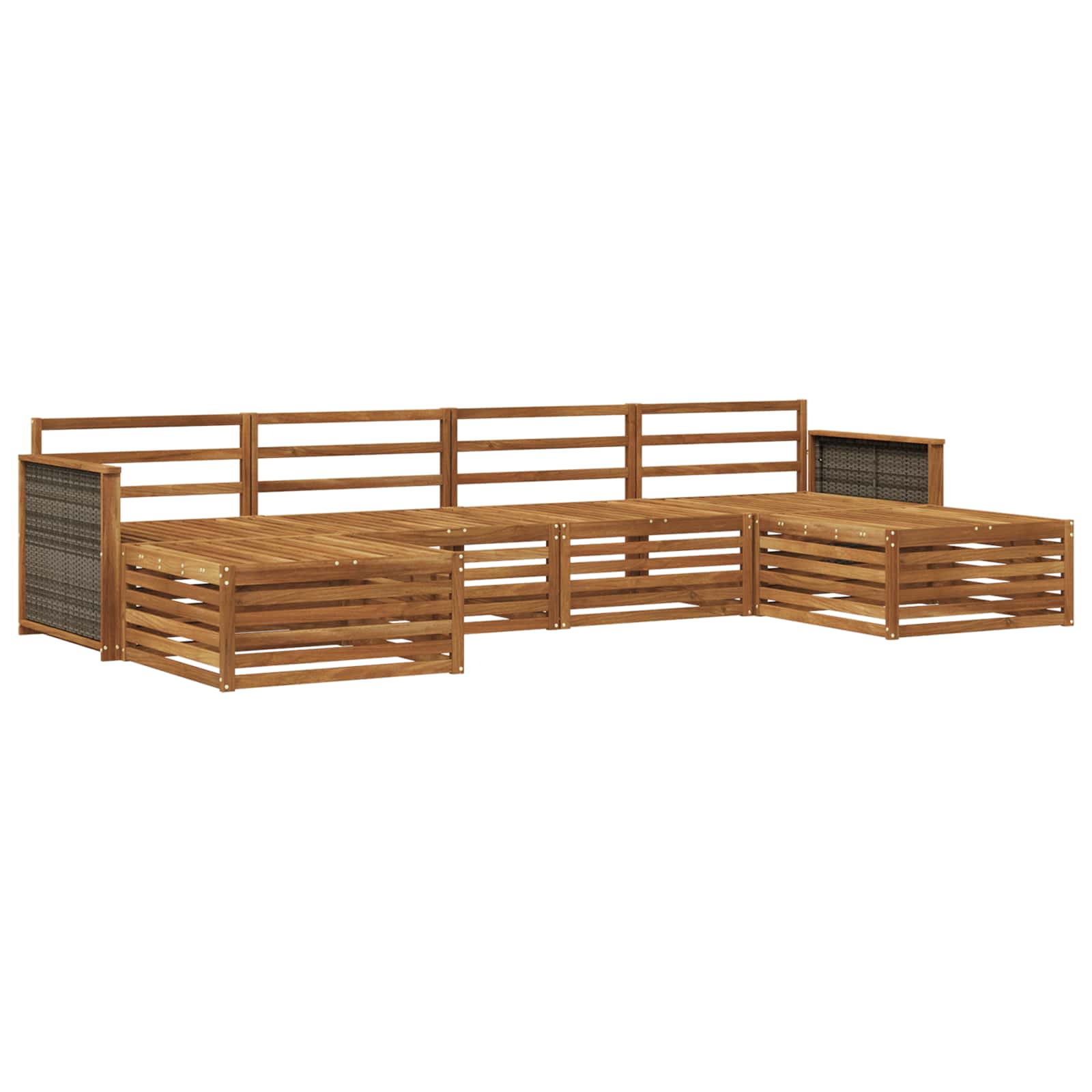 Ensembles de canapés 6 pcs Bois d'Acacia Massif - XIOS