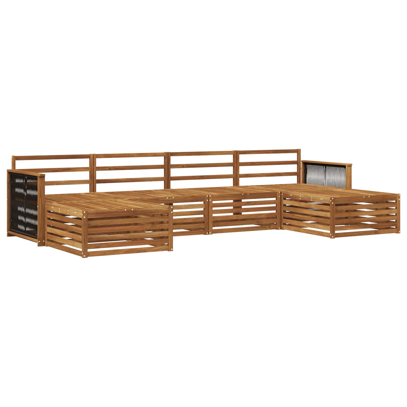 Ensembles de canapés 6 pcs Bois d'Acacia Massif - XIOS