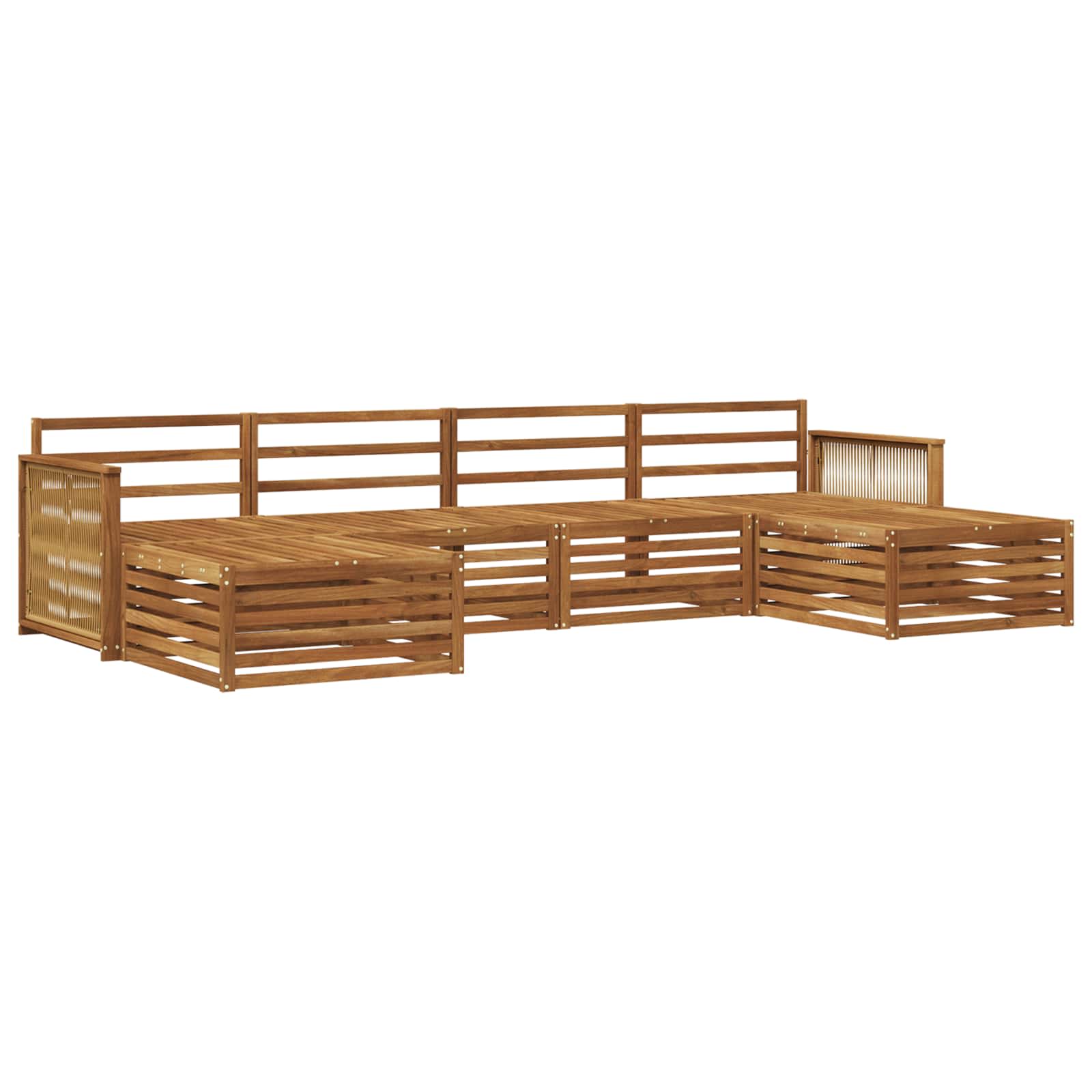 Ensembles de canapés 6 pcs Bois d'Acacia Massif - XIOS