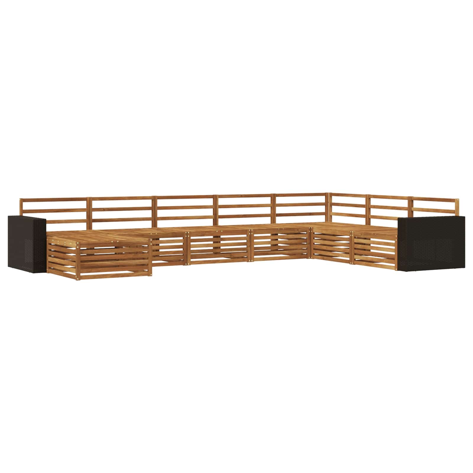 Ensemble de canapés d'extérieur 8 pcs Naturel - XIOS