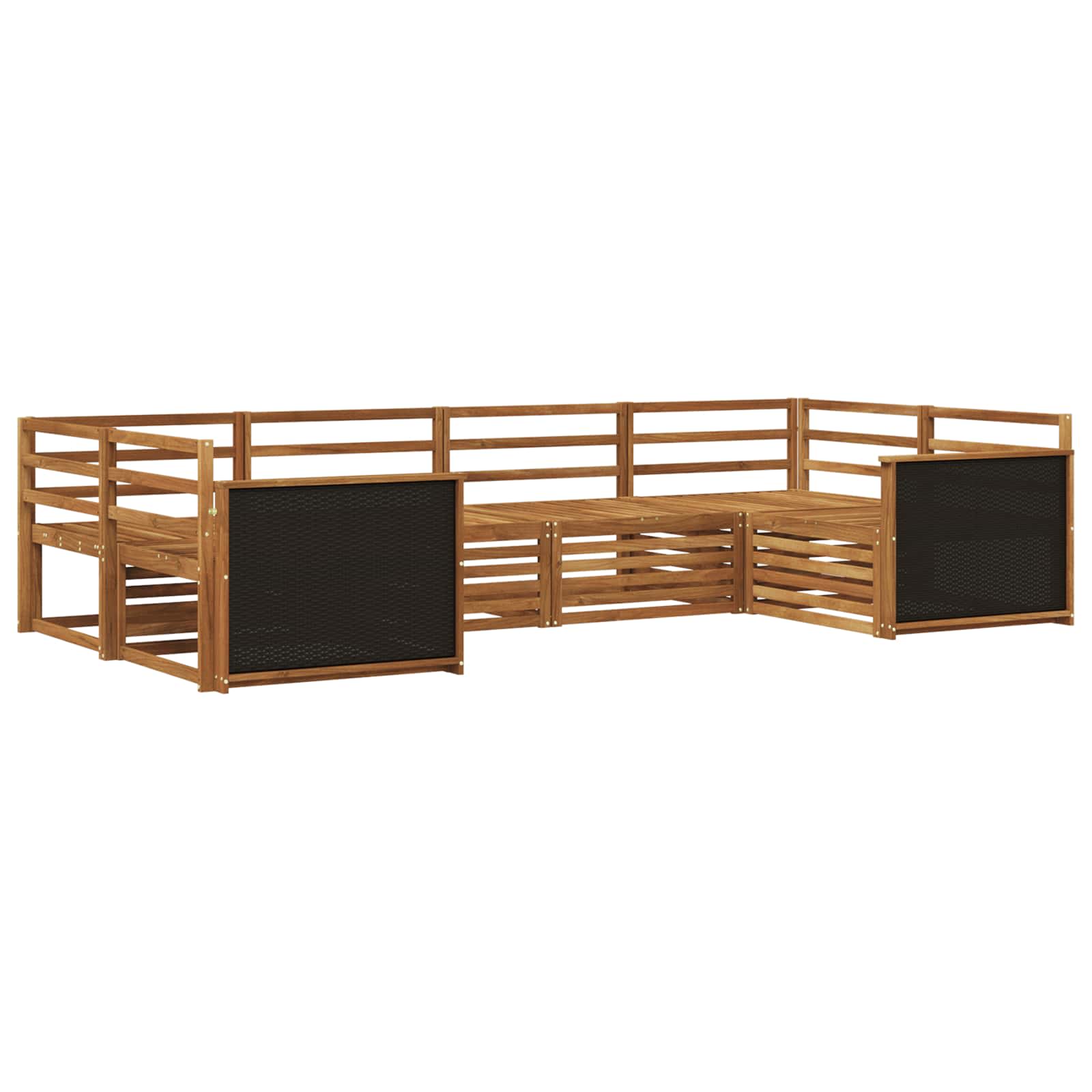 Ensemble de canapés d'extérieur 6 pcs Naturel - XIOS