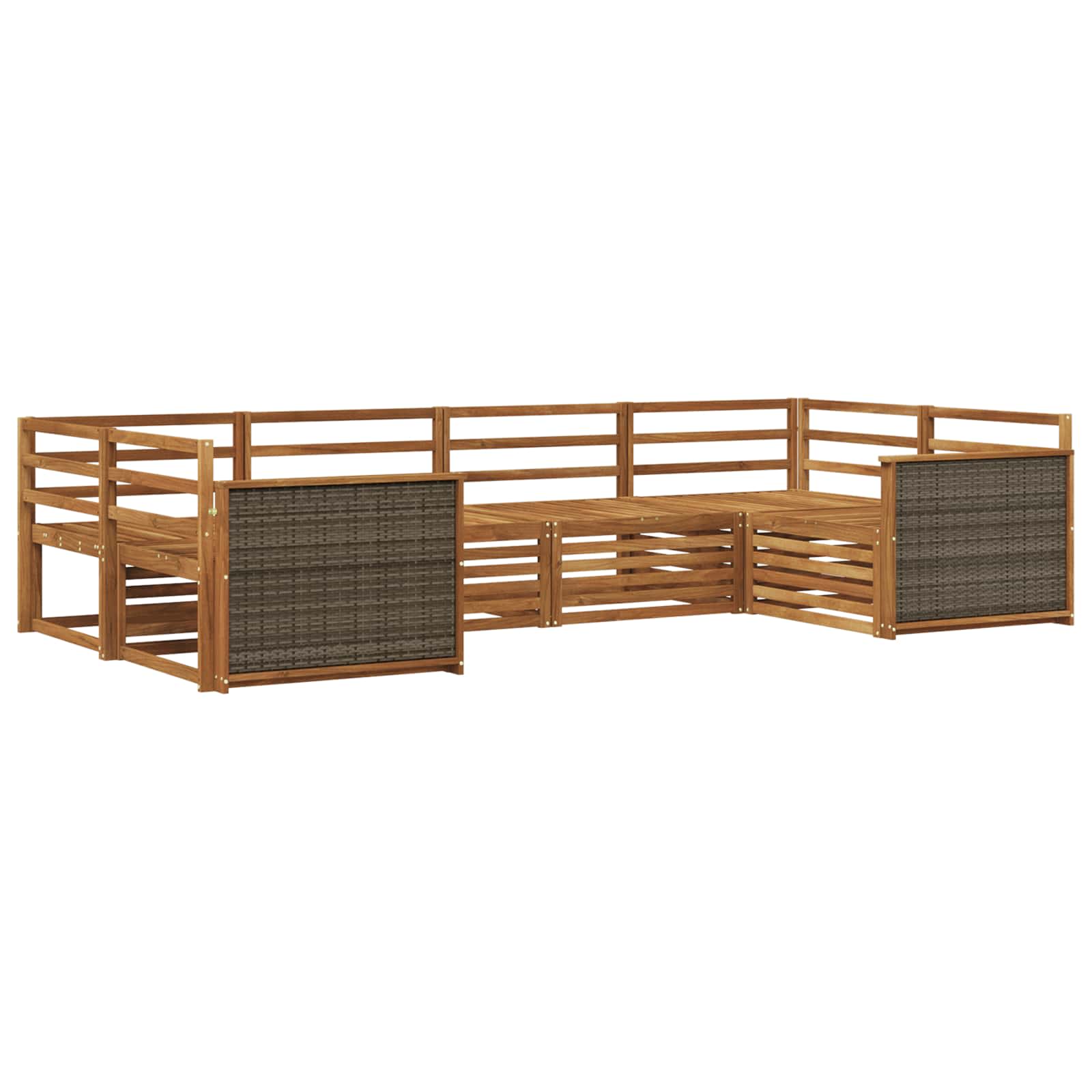 Ensemble de canapés d'extérieur 6 pcs Naturel - XIOS