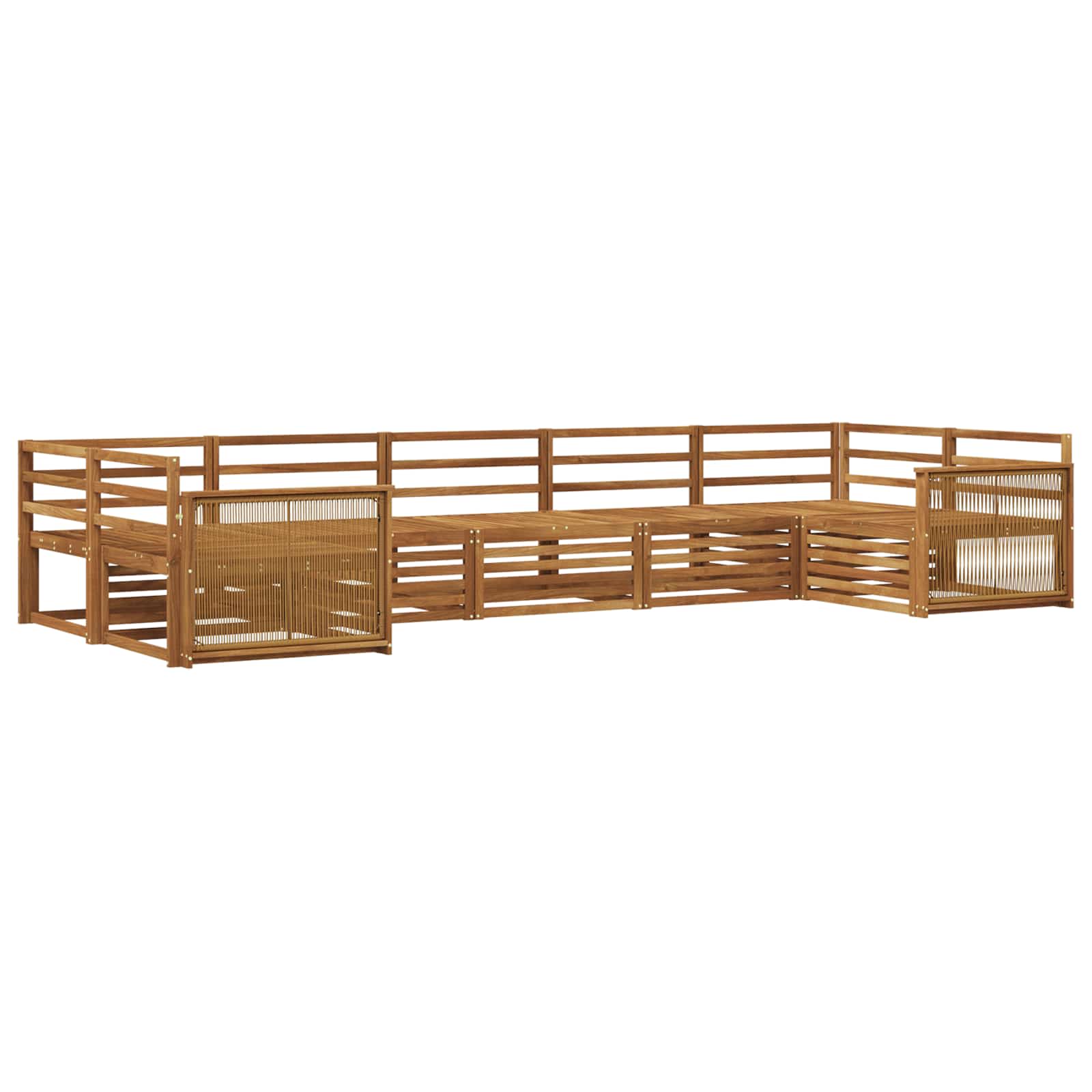 Ensemble de canapés d'extérieur 7 pcs Naturel - XIOS