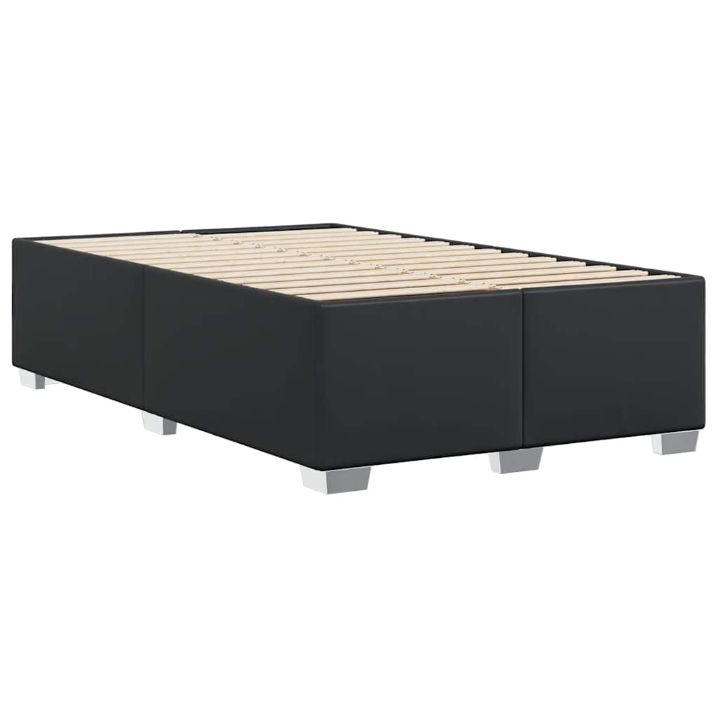 Cadre de lit sans matelas noir 137 x 190 cm similicuir - XIOS