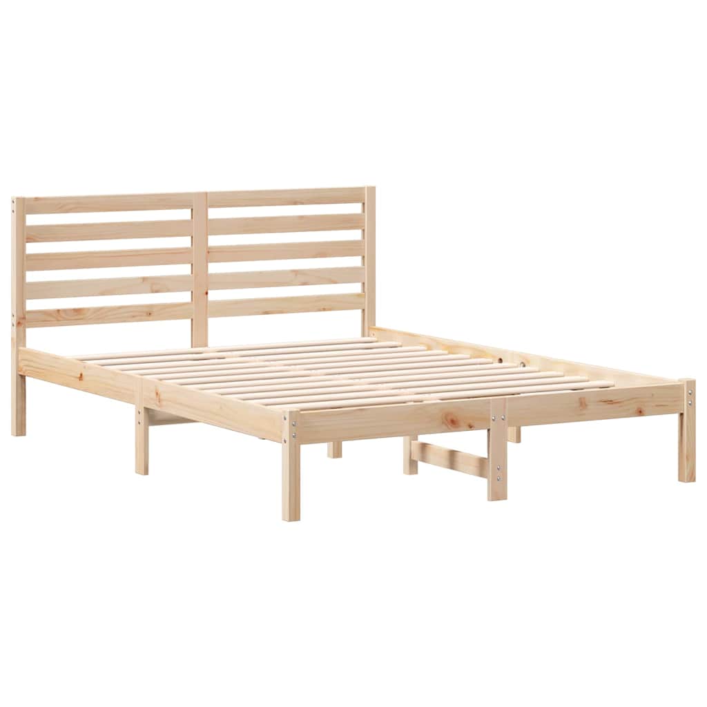 Cadre de lit Marron 120 x 200 cm Bois massif en pin - XIOS