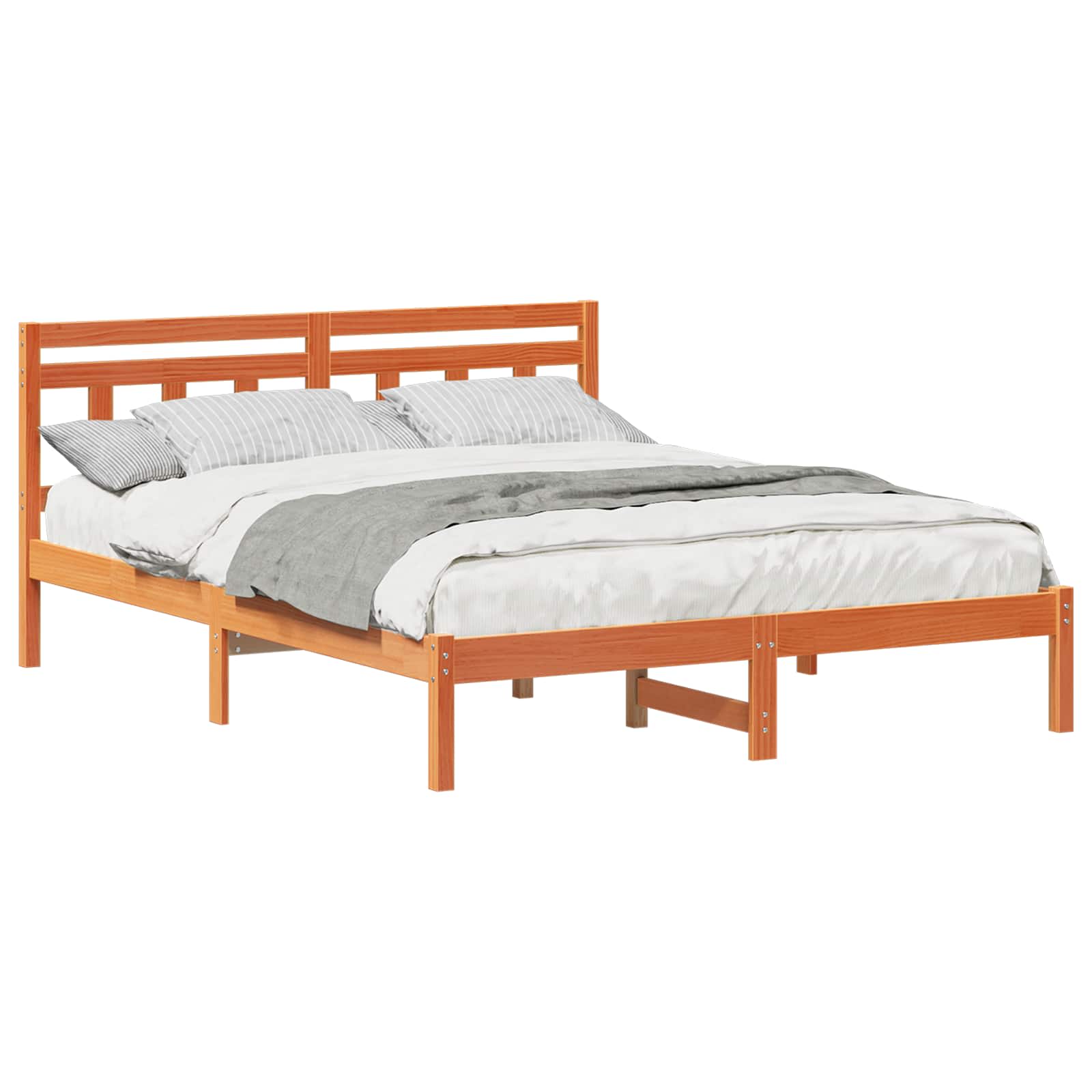 Cadre de lit Marron 160 x 200 cm Pin massif - XIOS