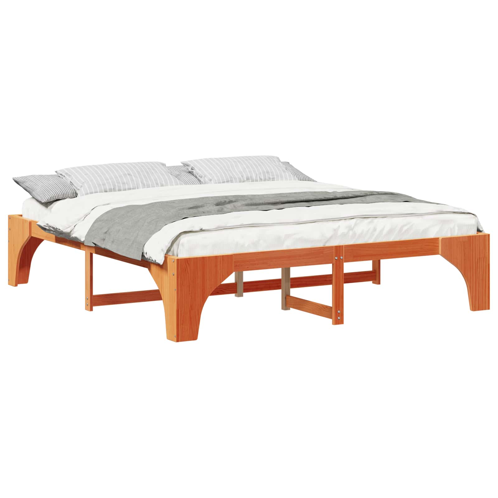 Cadre de lit Marron 180 x 200 cm Pin massif