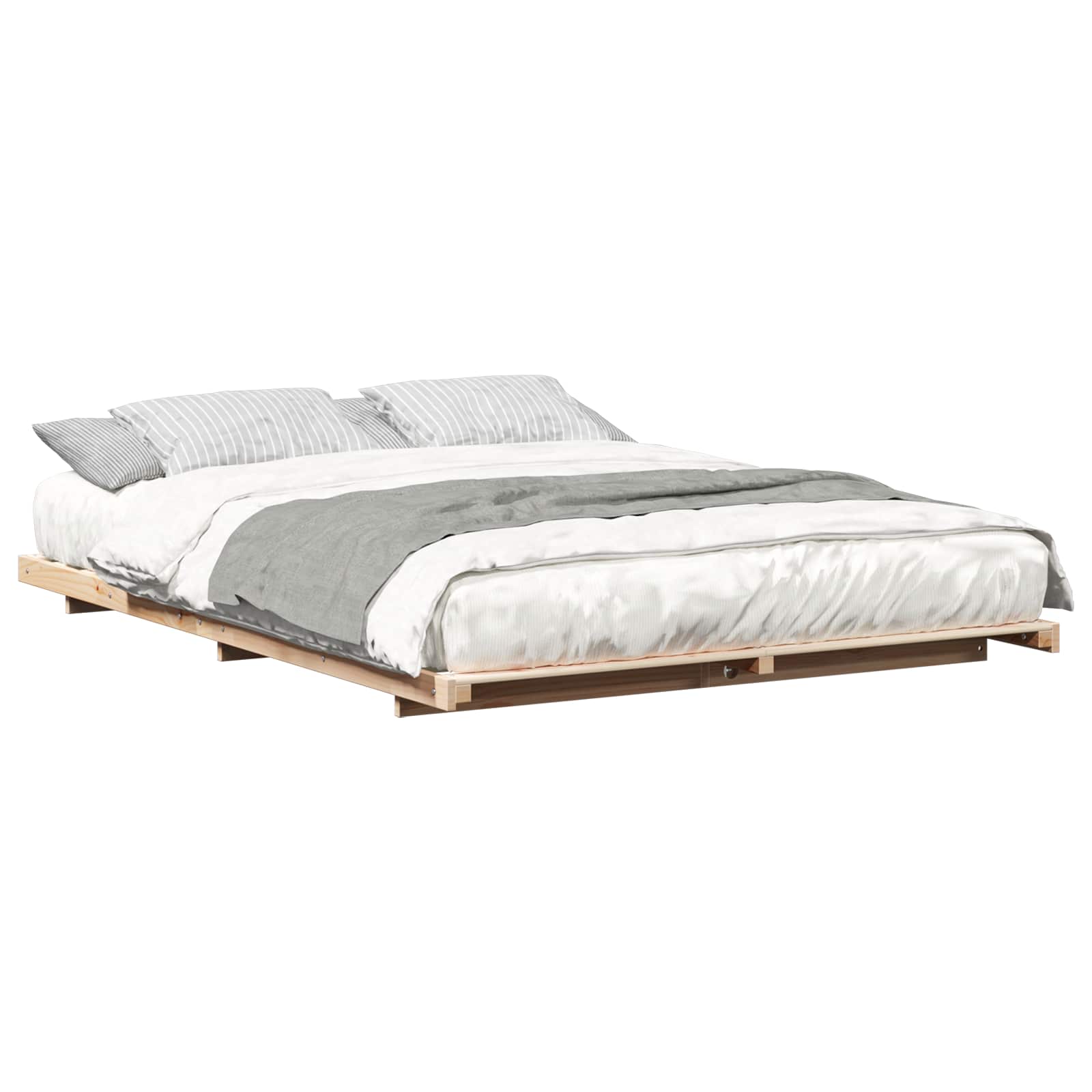 Cadre de lit Marron 160 x 220 cm Pin massif - XIOS