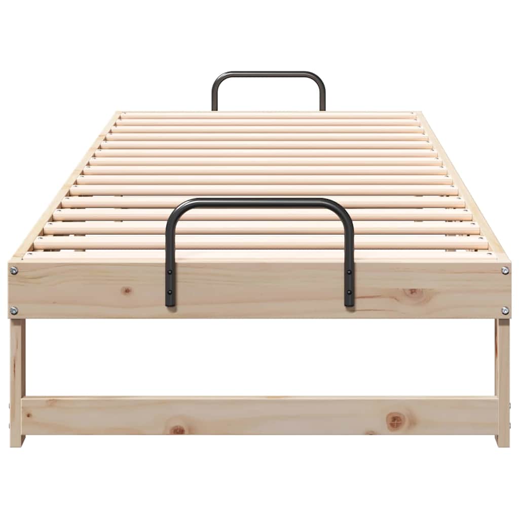 Cadre de lit Marron 80 x 210 cm Pin massif - XIOS