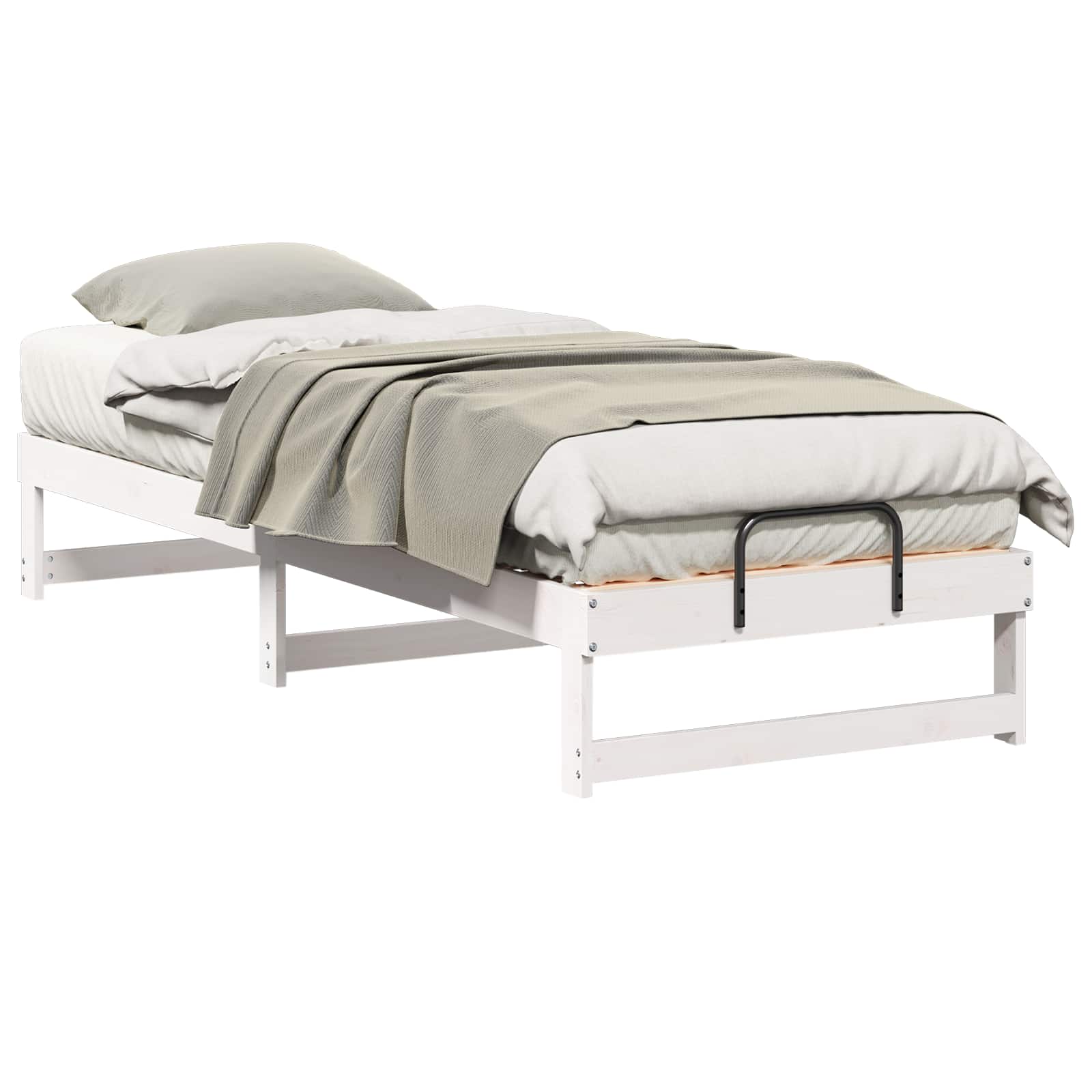 Cadre de lit Blanc 90 x 210 cm Pin massif - XIOS