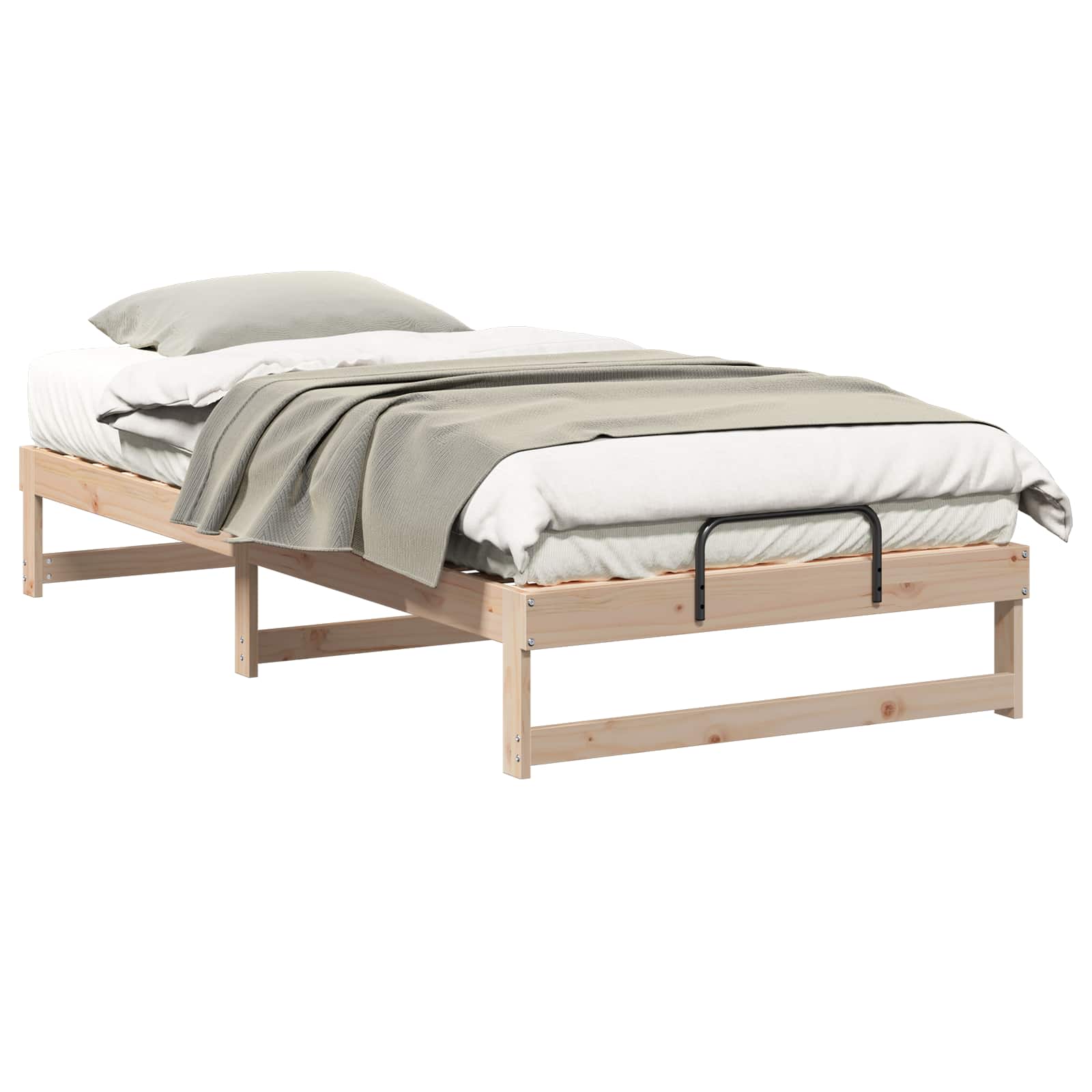 Cadre de lit Marron 100 x 210 cm Pin massif - XIOS