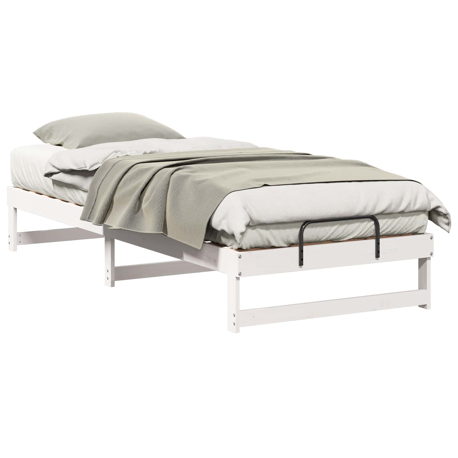 Cadre de lit Blanc 80 x 220 cm Pin massif - XIOS