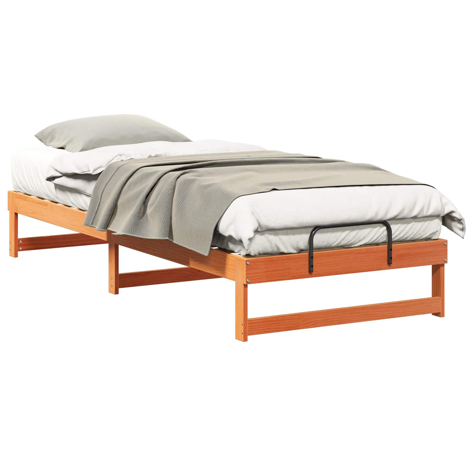 Cadre de lit Marron 100 x 220 cm Pin massif - XIOS
