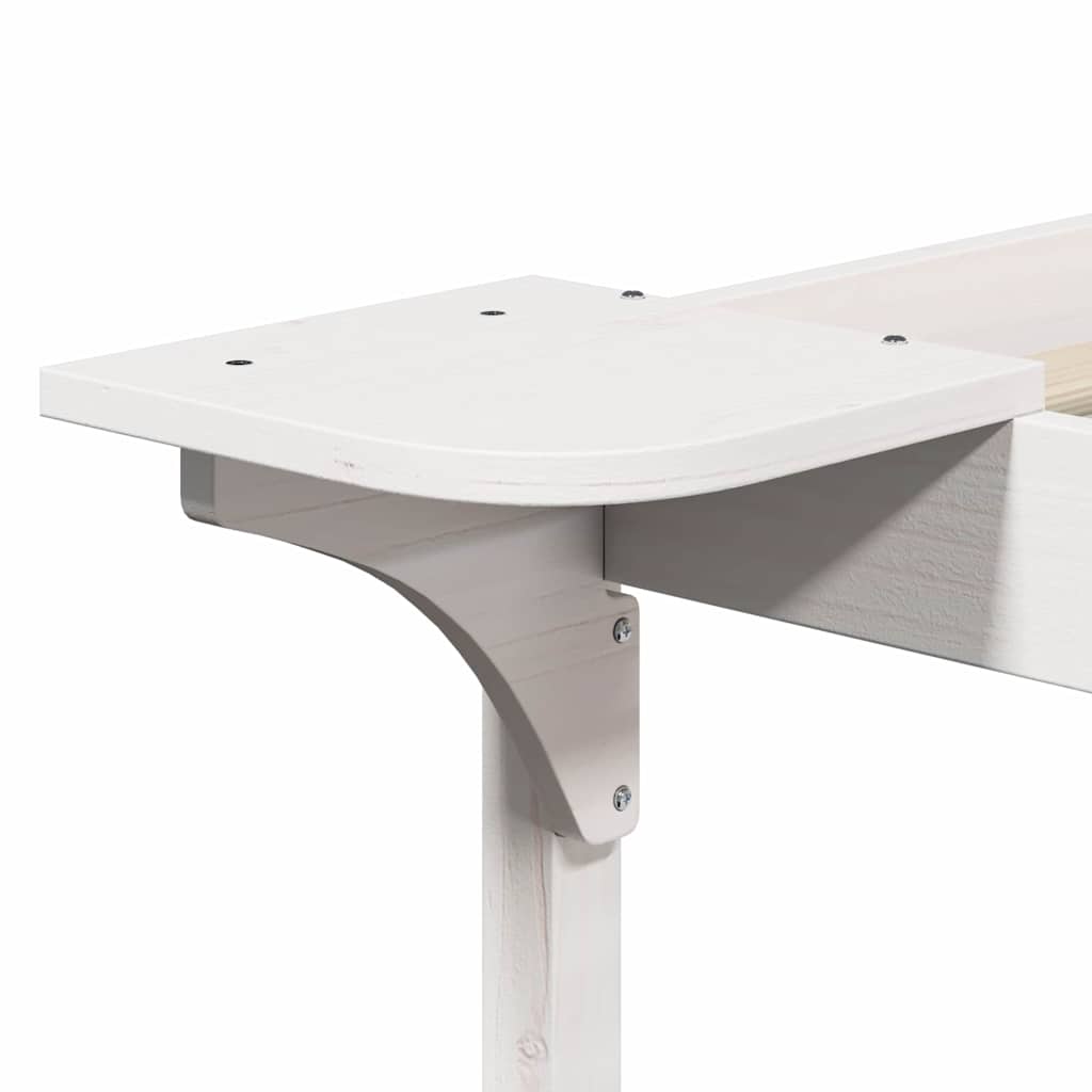 Cadre de lit avec tables de chevet Blanc 100 x 220 cm - XIOS
