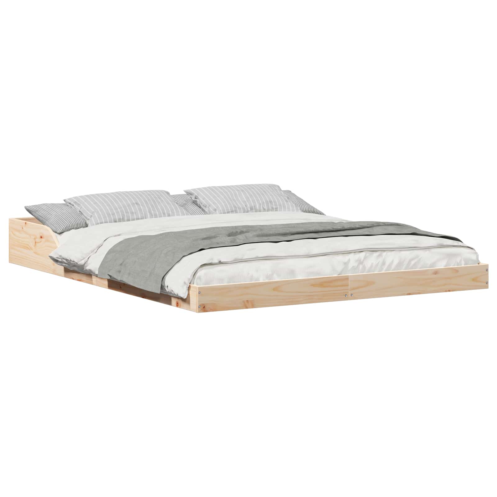 Cadre de lit Marron 160 x 210 cm Pin massif - XIOS