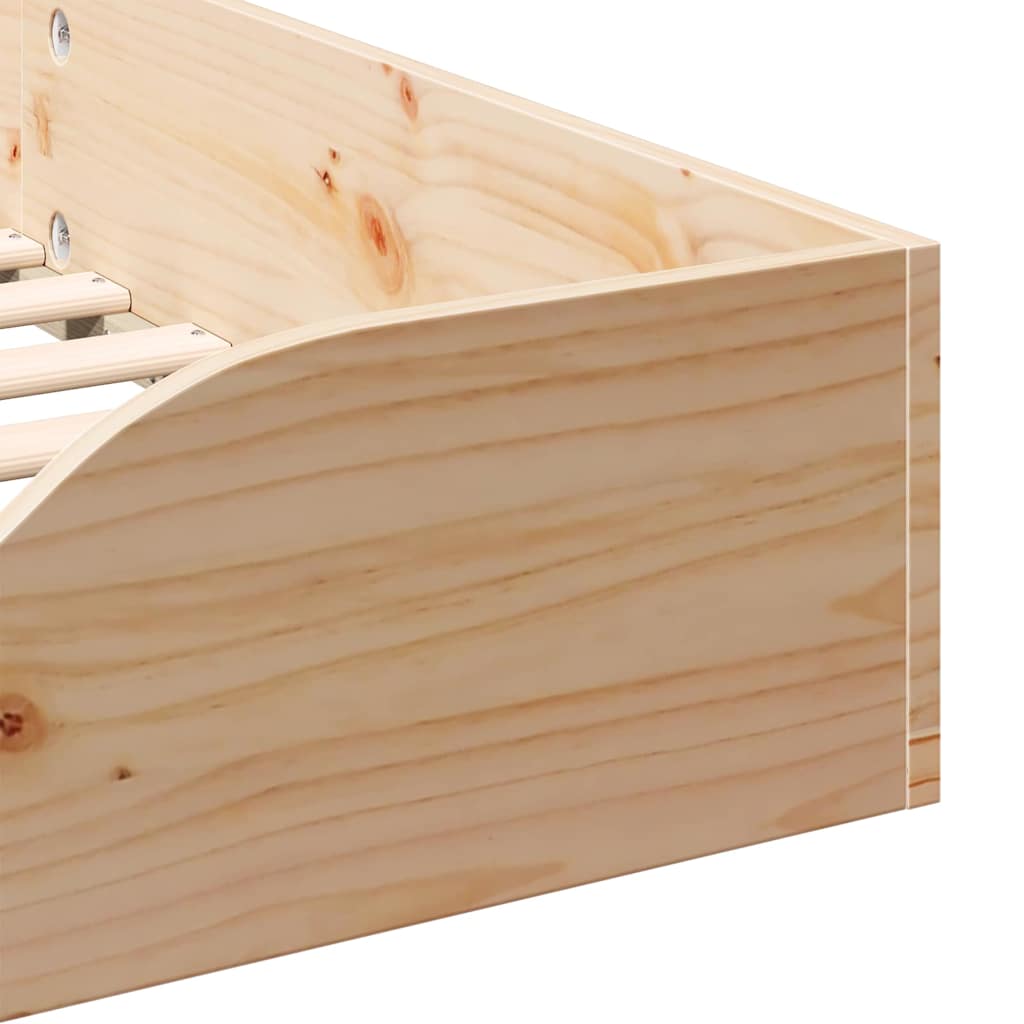 Cadre de lit Marron 75 x 190 cm Pin massif - XIOS