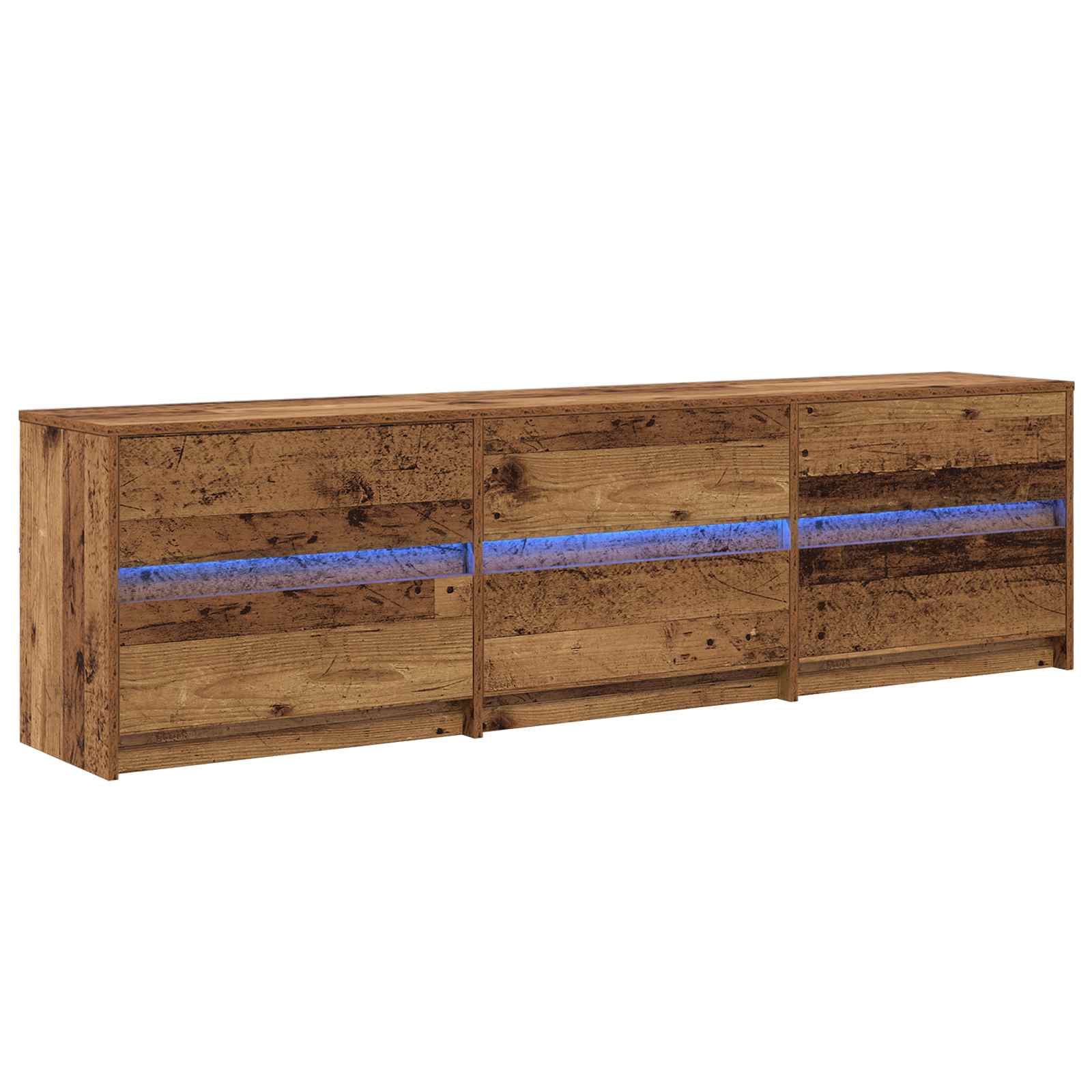 Unites TV 180 x 34 x 50 cm Bois Ancien Bois d'ingénierie