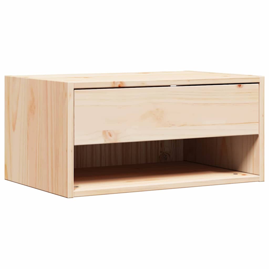 Table de chevet Marron 50 x 32,5 x 24 cm Bois massif en pin - XIOS