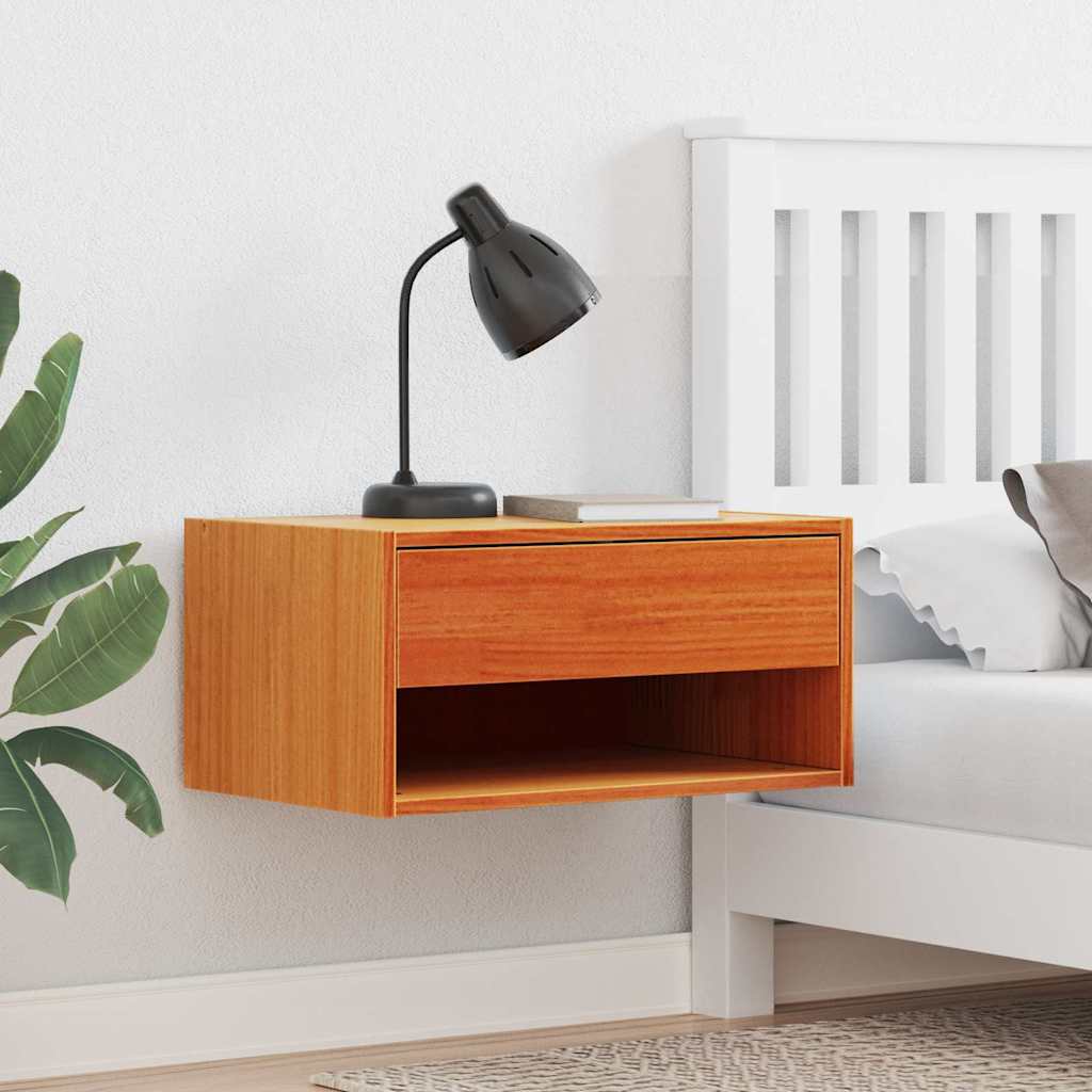 Table de chevet avec tiroir 2 pcs Brun cire 50 x 32,5 x 24 cm