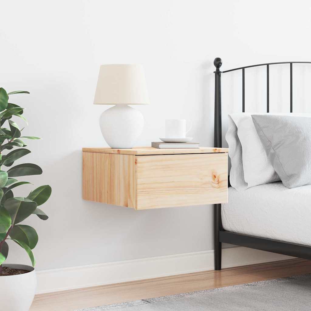 Table de chevet Marron 37 x 35 x 18,5 cm Bois massif en pin