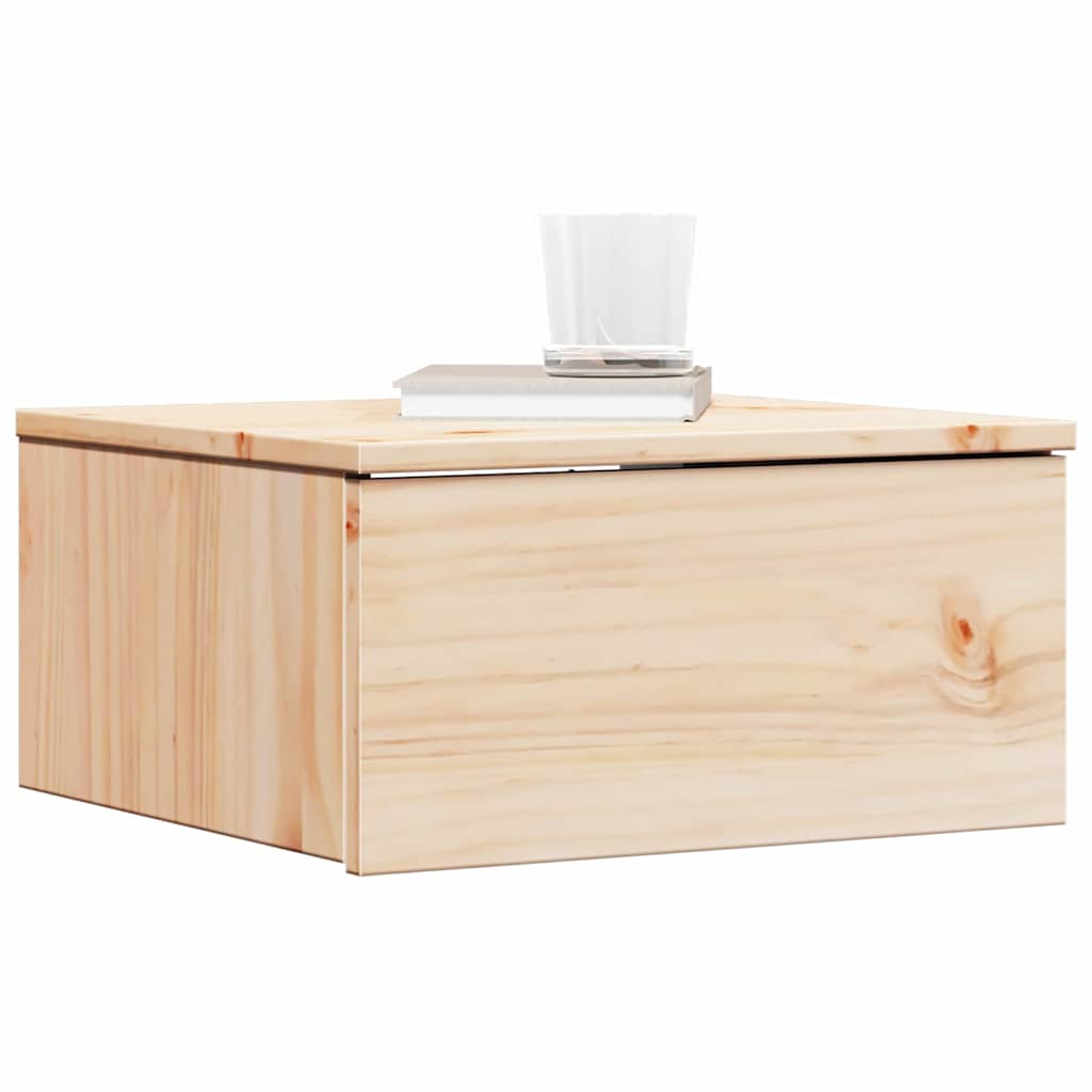 Table de chevet Marron 37 x 35 x 18,5 cm Bois massif en pin