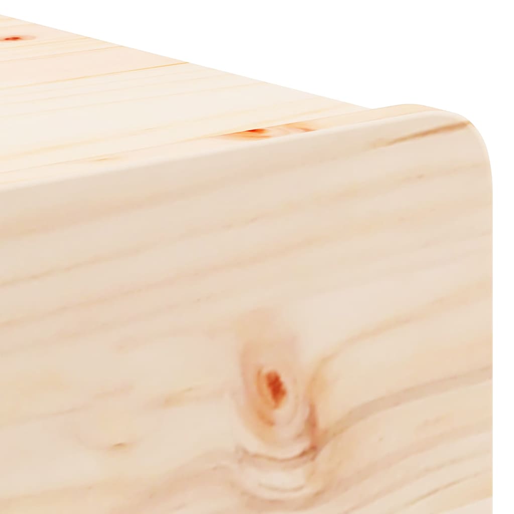 Table de chevet Marron 44 x 32,5 x 40 cm Bois massif en pin