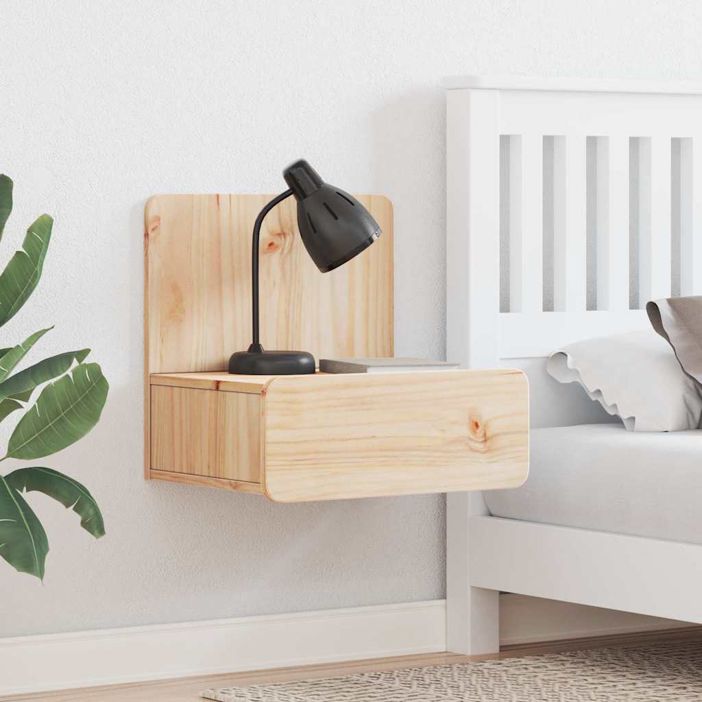 Table de chevet Marron 44 x 32,5 x 40 cm Bois massif en pin