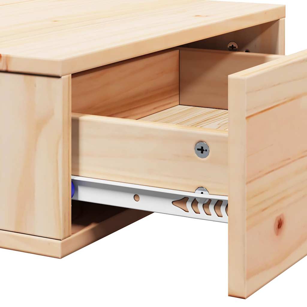 Table de chevet Marron 42 x 32,5 x 40 cm Bois massif en pin