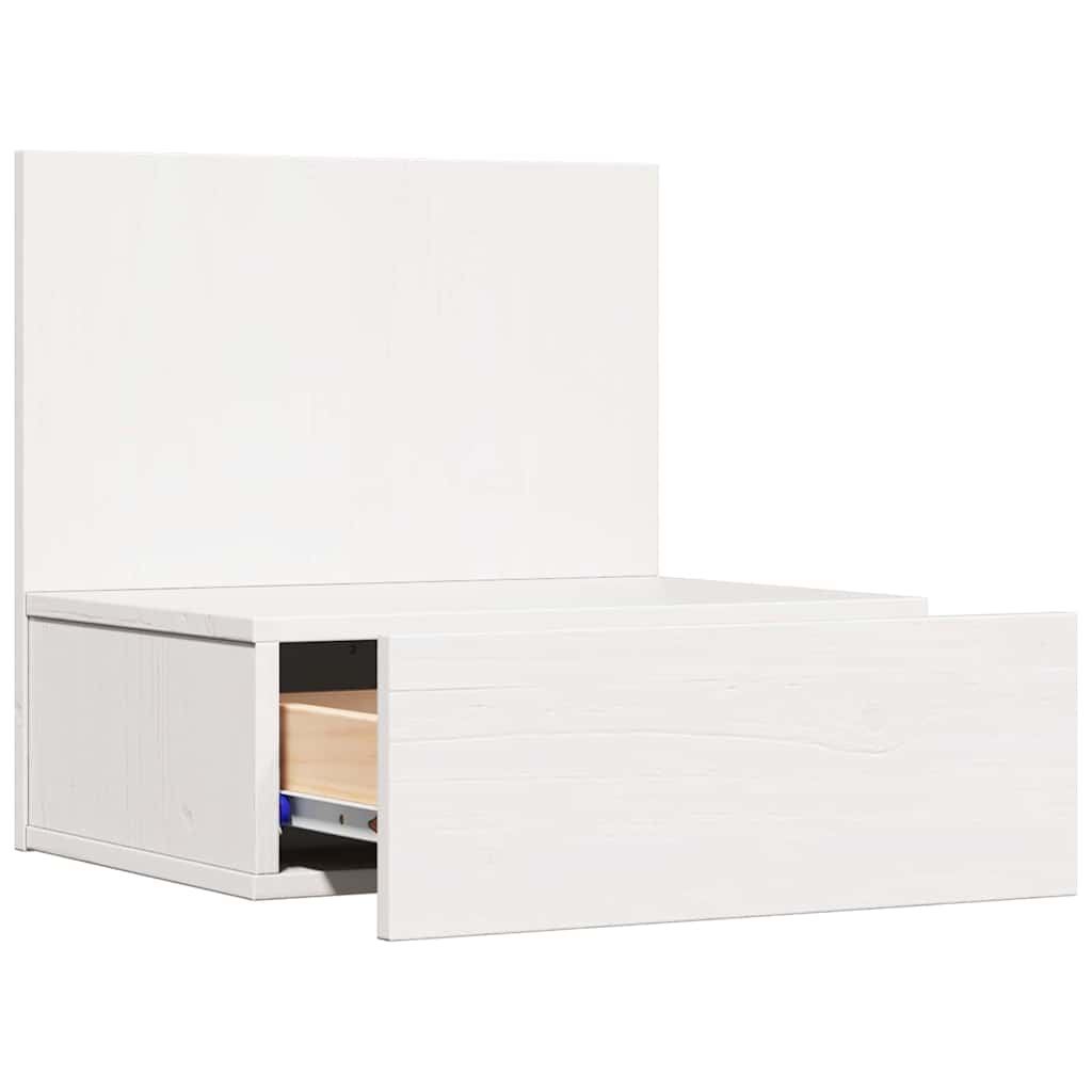 Table de chevet avec tiroir 2 pcs Blanc 42 x 32,5 x 40 cm