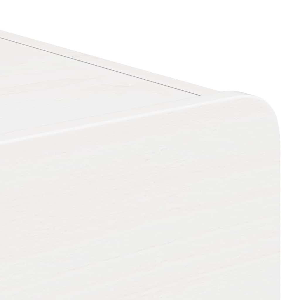 Table de chevet avec tiroir 2 pcs Blanc 39 x 34 x 16,5 cm