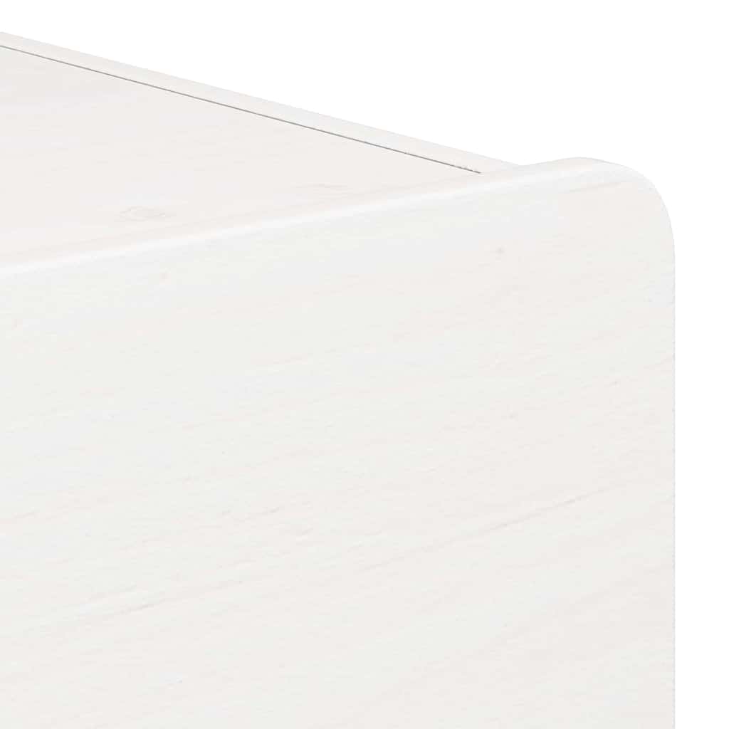 Table de chevet 2 pcs Blanc 39 x 34 x 33 cm Bois de pin massif - XIOS