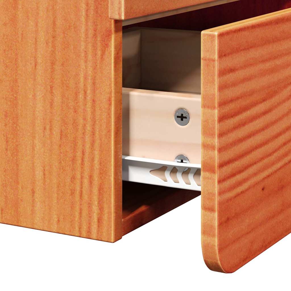 Table de chevet 2 pcs Marron 39 x 34 x 33 cm Bois de pin massif - XIOS