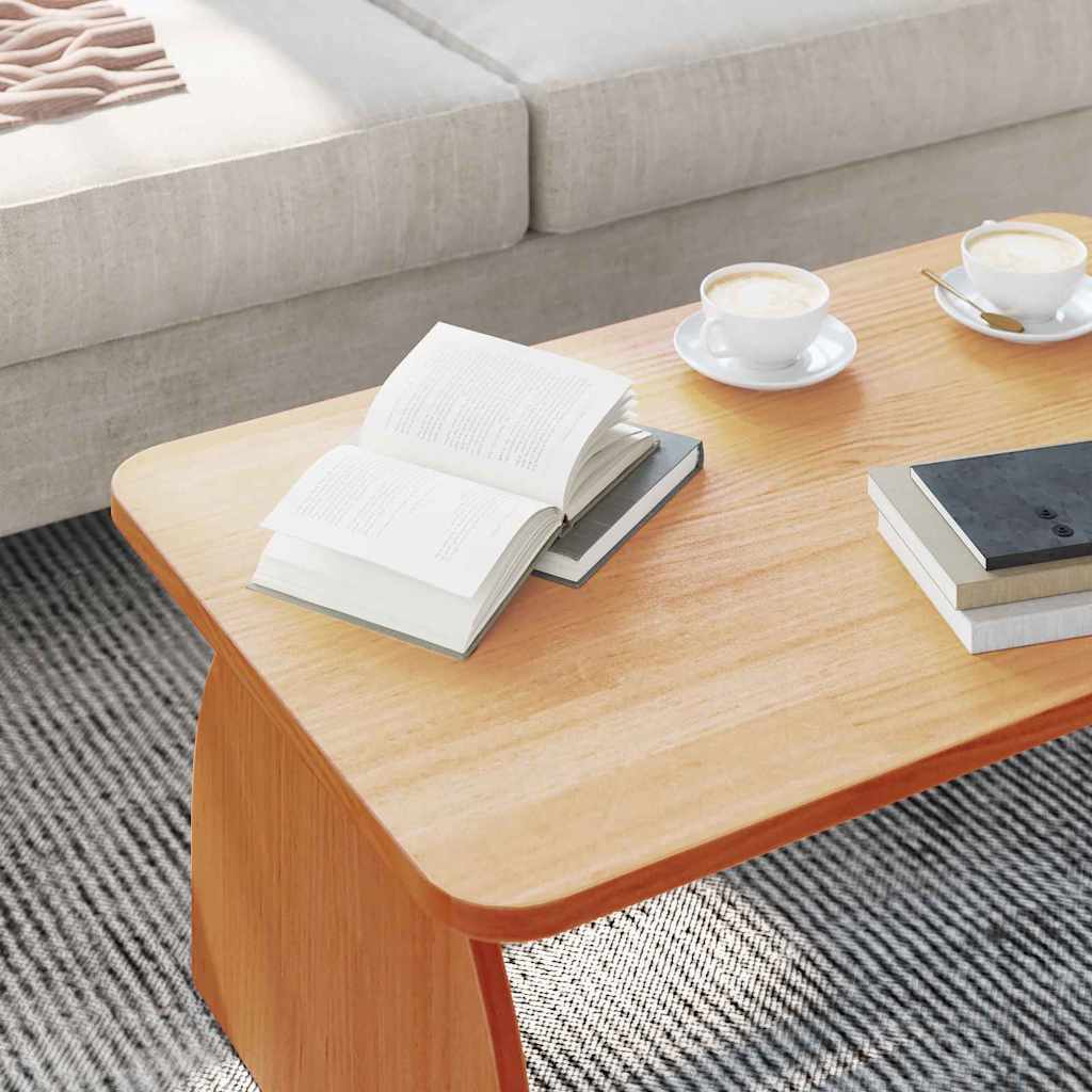 Table basse Marron cire 80 x 50 x 31 cm Bois massif en pin - XIOS