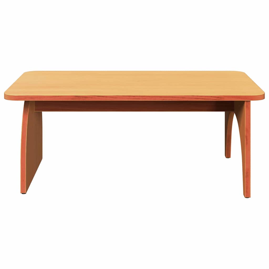 Table basse Marron cire 80 x 50 x 31 cm Bois massif en pin - XIOS