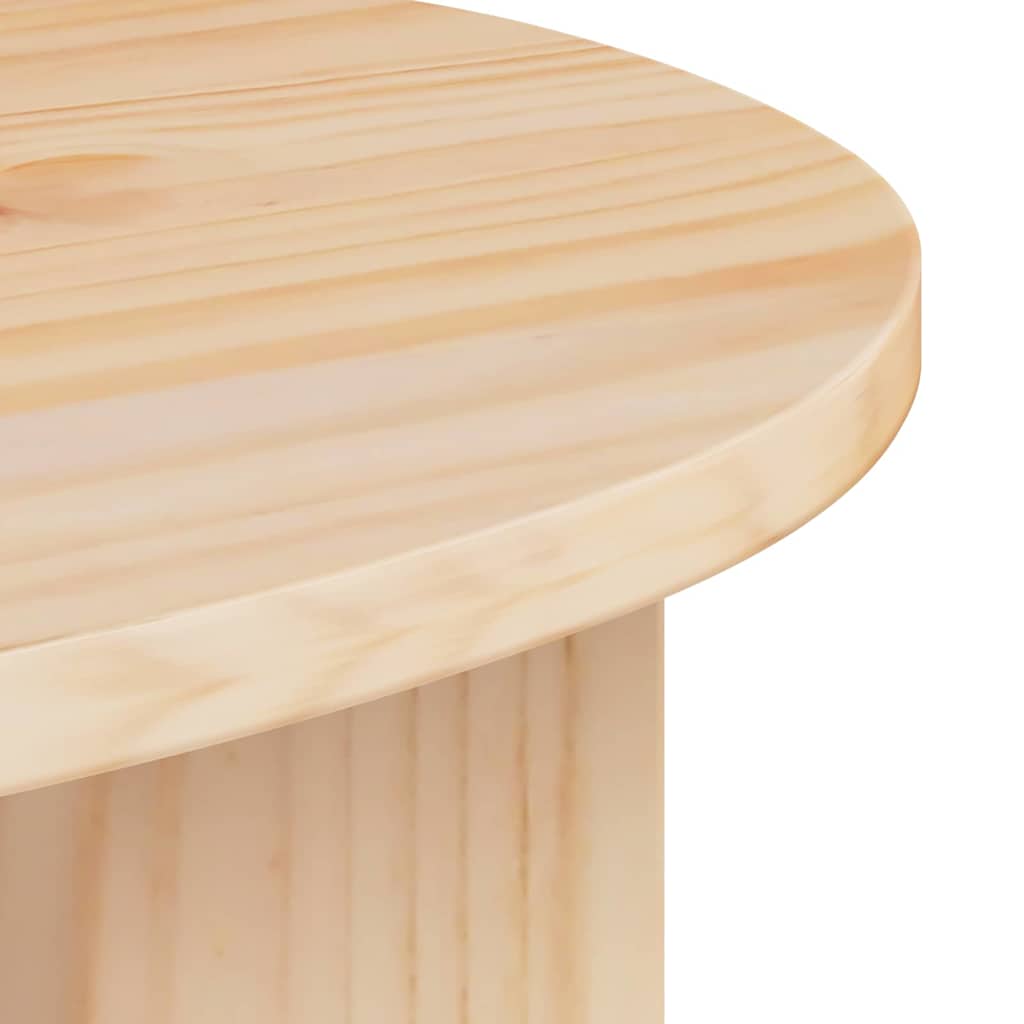 Table d'appoint Naturel 50 x 40 x 50 cm Bois massif en pin - XIOS