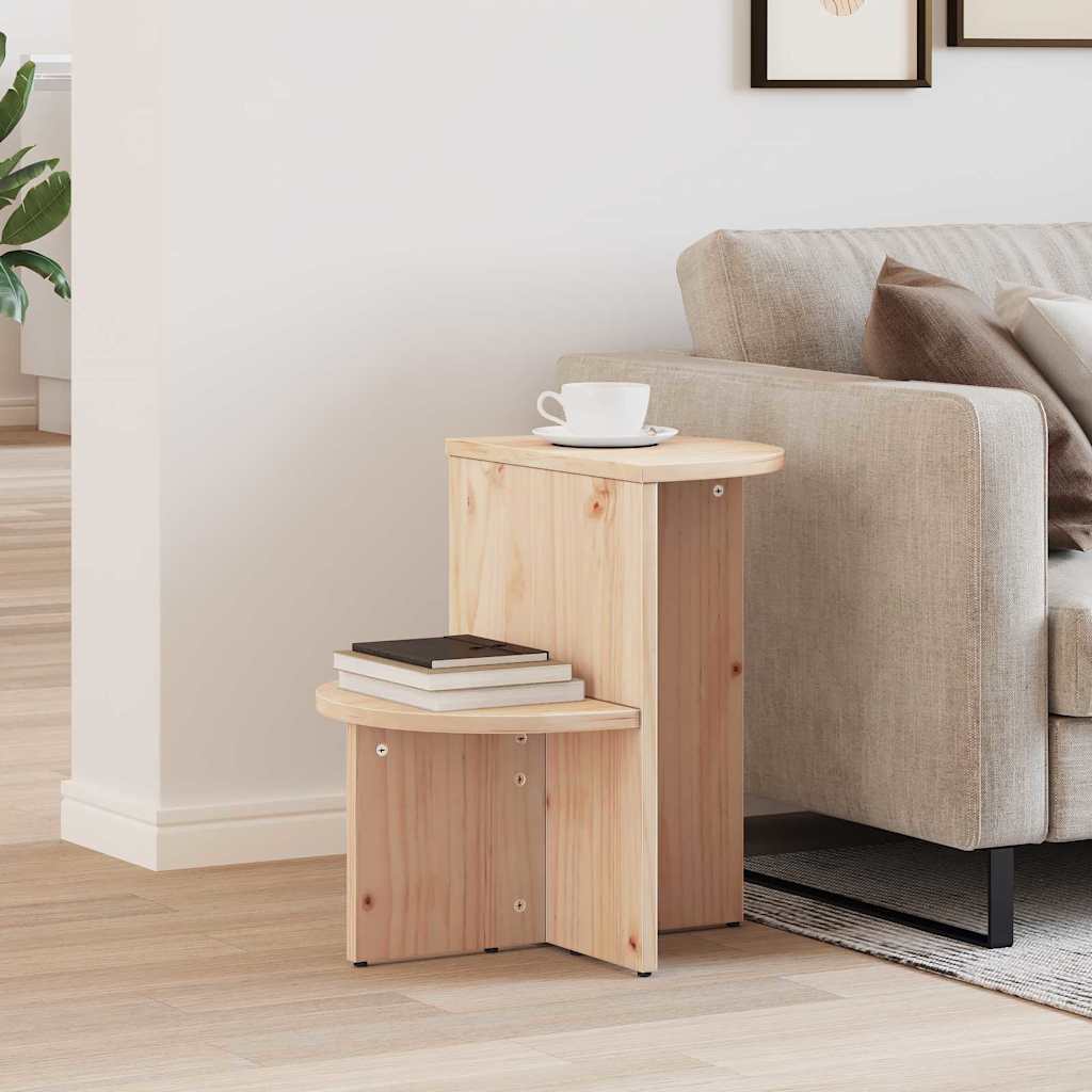 Table d'appoint Naturel 50 x 40 x 50 cm Bois massif en pin - XIOS