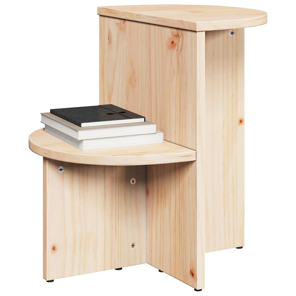 Table d'appoint Naturel 50 x 40 x 50 cm Bois massif en pin - XIOS