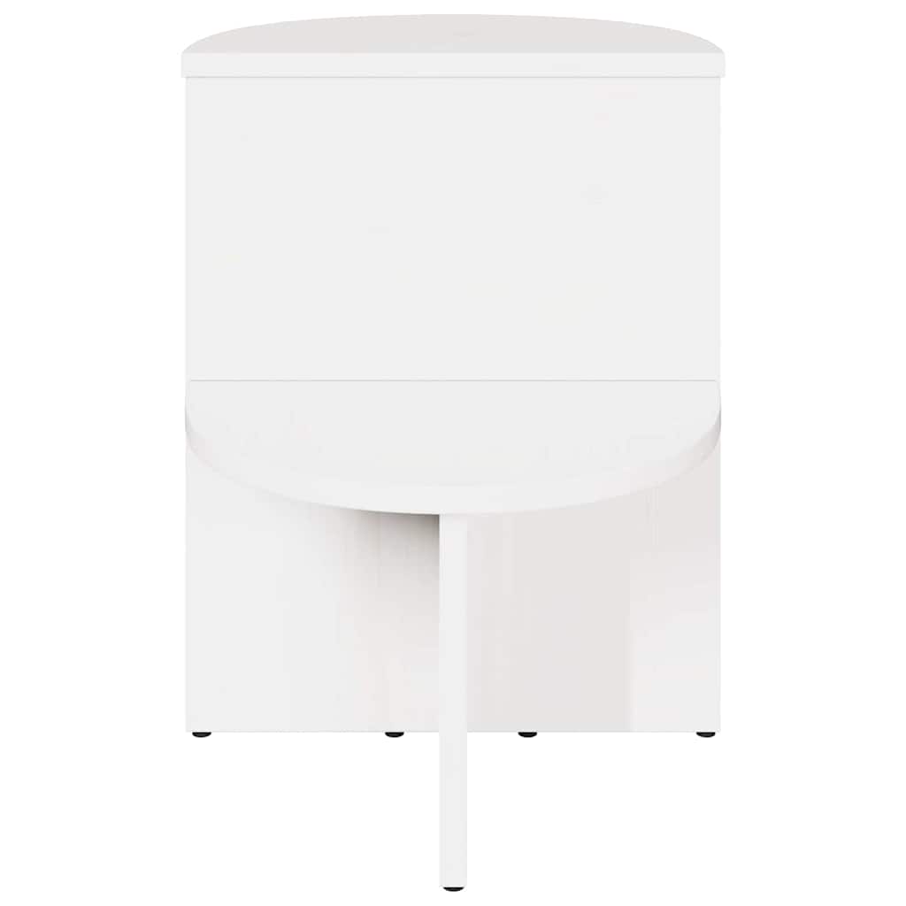 Table d'appoint Blanc 50 x 40 x 50 cm Bois massif en pin - XIOS