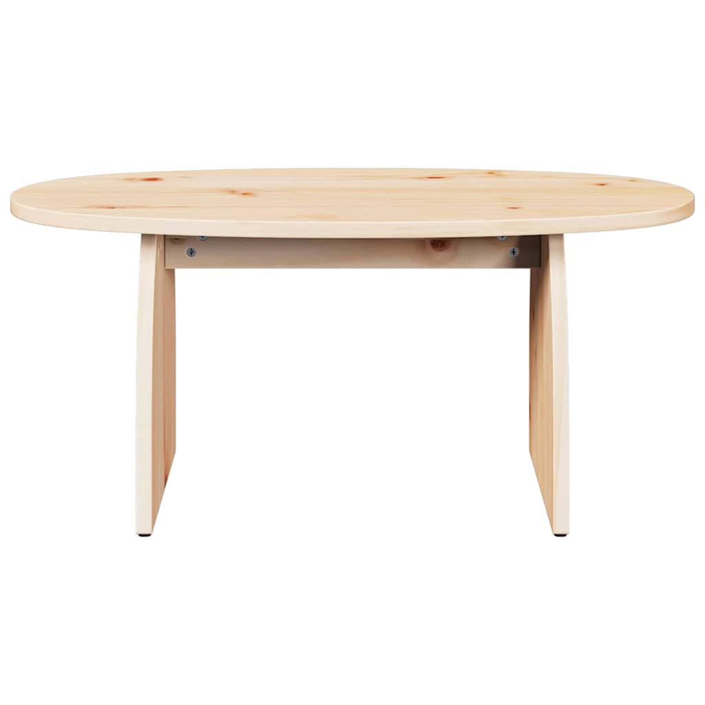 Table basse Naturel 80 x 40 x 35 cm Bois massif en pin - XIOS