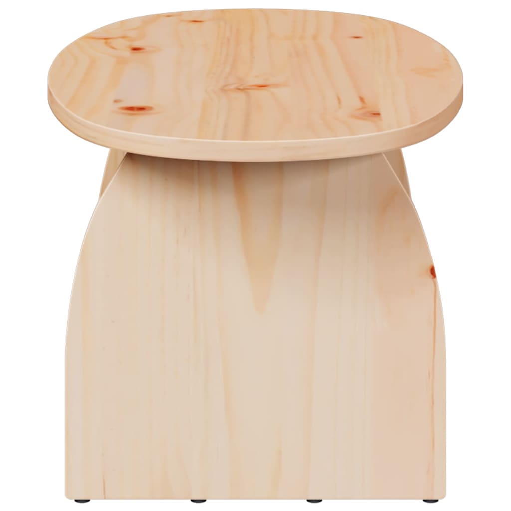 Table basse Naturel 80 x 40 x 35 cm Bois massif en pin - XIOS