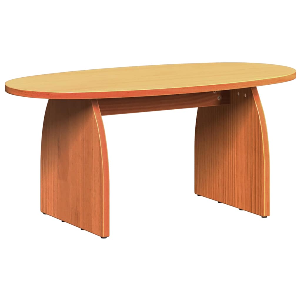 Table basse Marron cire 80 x 40 x 35 cm Bois massif en pin - XIOS