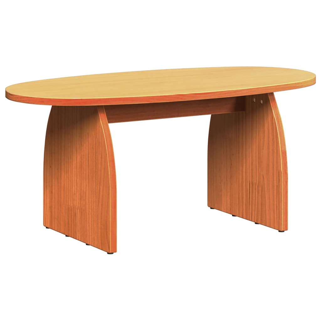 Table basse Marron cire 80 x 40 x 35 cm Bois massif en pin - XIOS