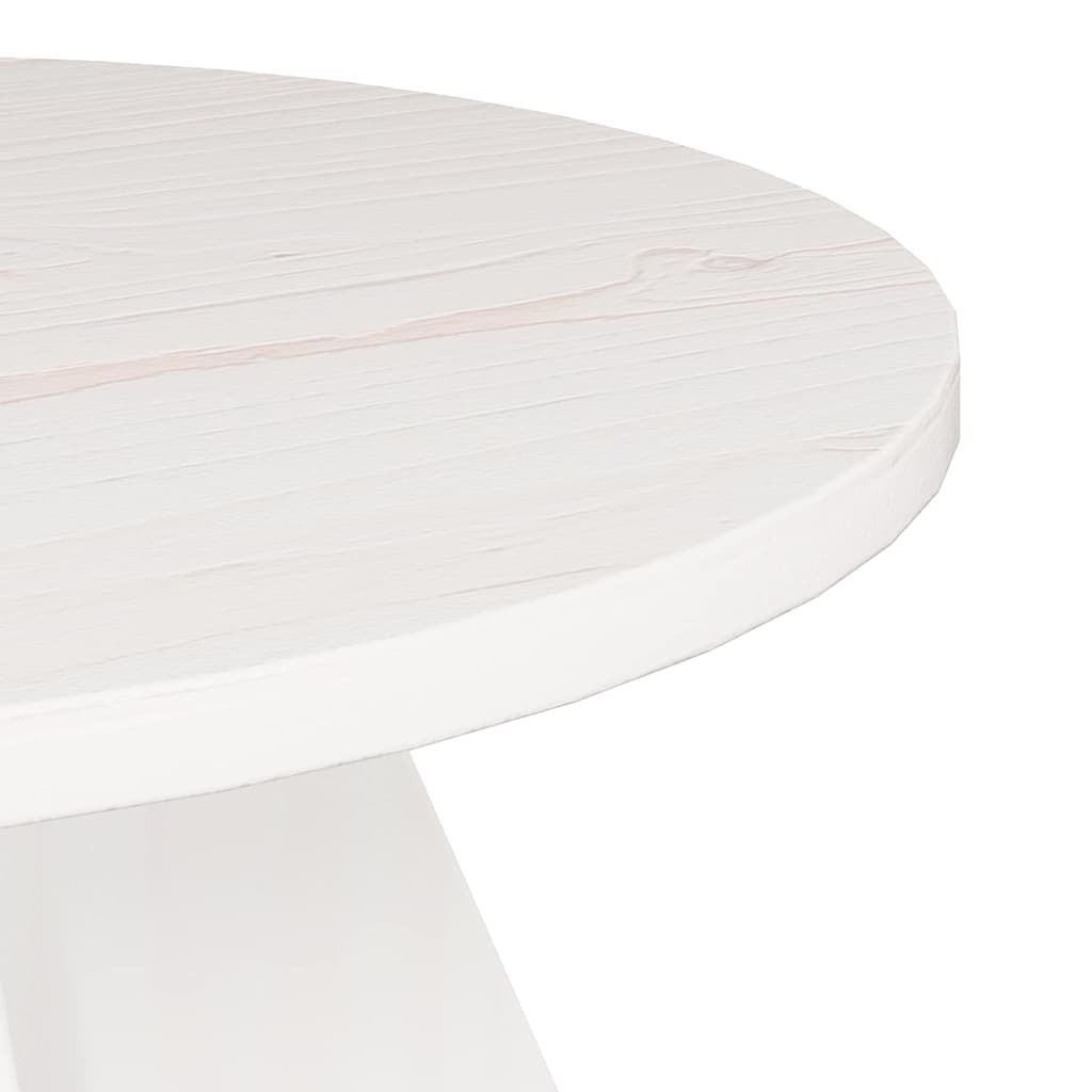Table basse 3 pcs Blanc 49 x 49 x 30 cm Bois massif en pin - XIOS