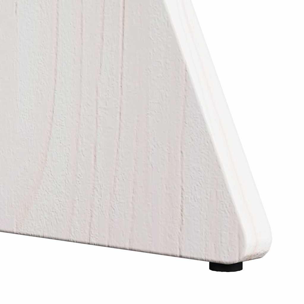 Table basse 3 pcs Blanc 49 x 49 x 30 cm Bois massif en pin - XIOS