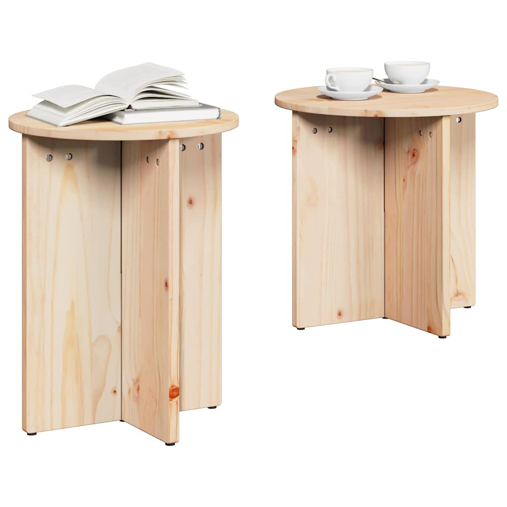 Table basse 2 pcs Naturel 41,5 x 41,5 x 41 cm - XIOS