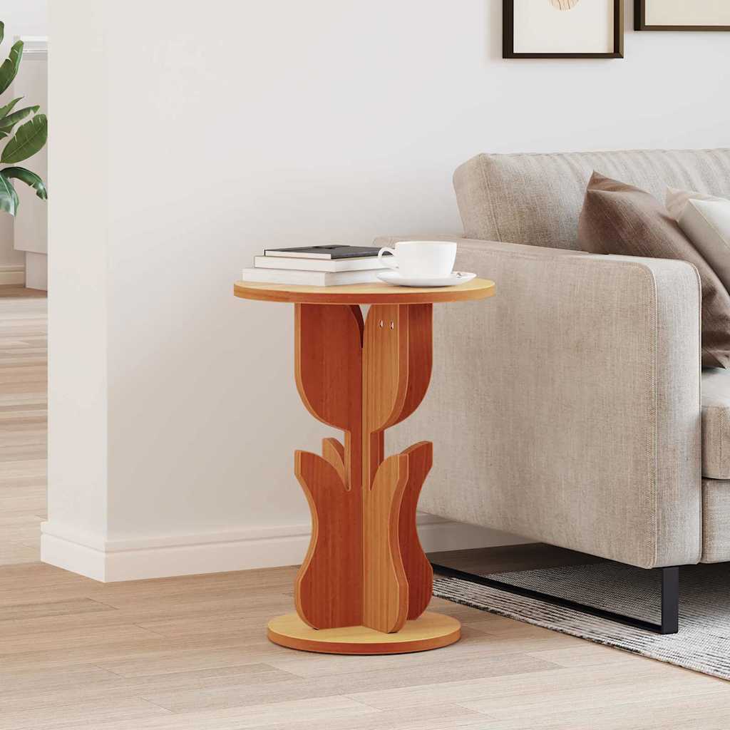Table d'appoint Marron cire 39.5 x 39.5 x 53.5 cm - XIOS
