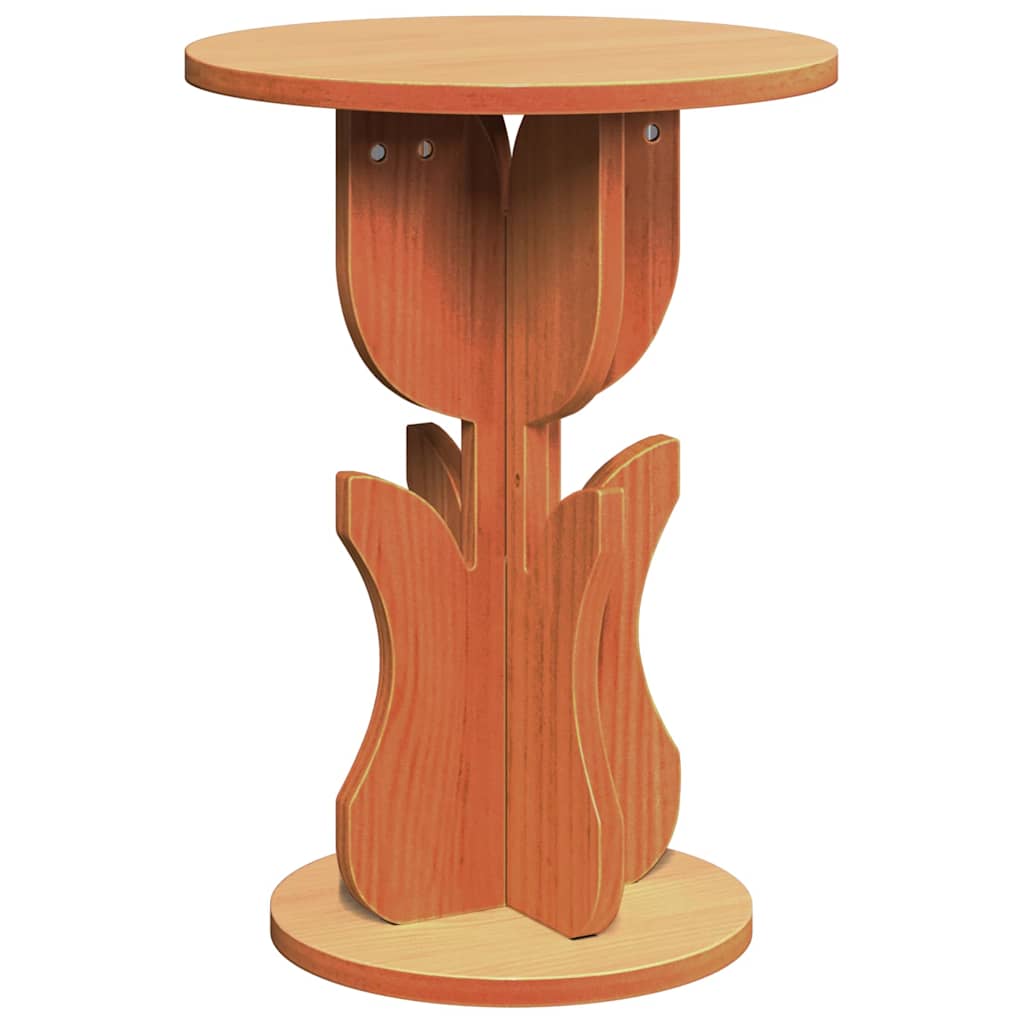 Table d'appoint Marron cire 39.5 x 39.5 x 53.5 cm - XIOS