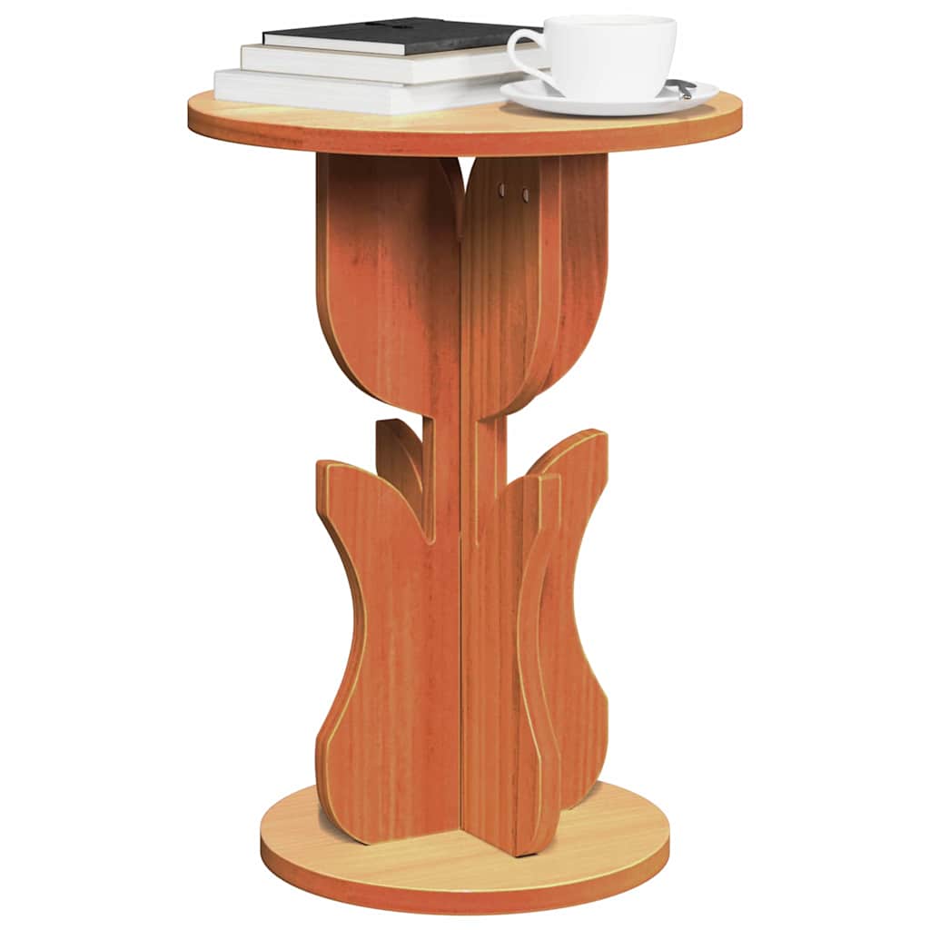 Table d'appoint Marron cire 39.5 x 39.5 x 53.5 cm - XIOS