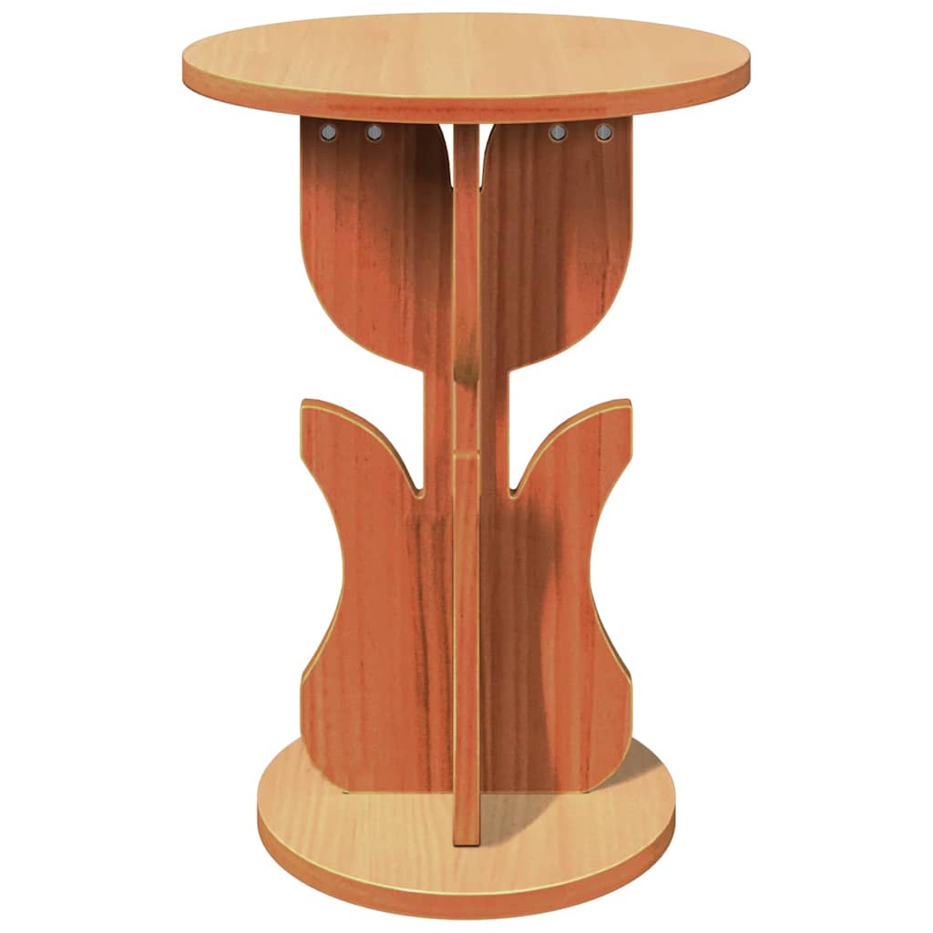 Table d'appoint Marron cire 39.5 x 39.5 x 53.5 cm - XIOS